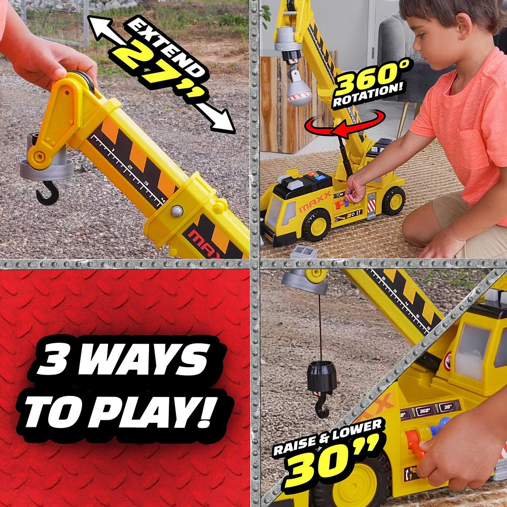 Maxx Action 3-N-1 Crane Truck