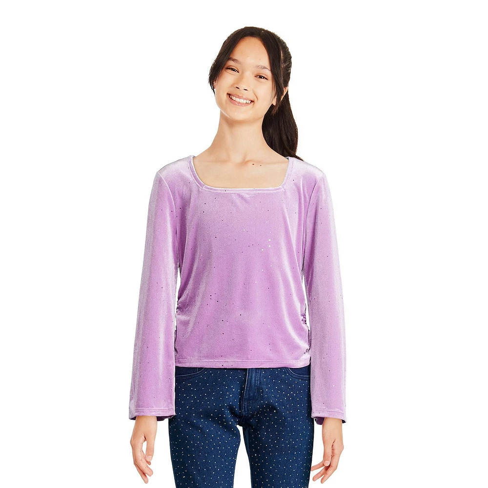 Justice Girls' Shimmer Top