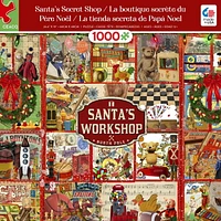 Ceaco Christmas Santa's Secret Shop 1000pc Puzzle