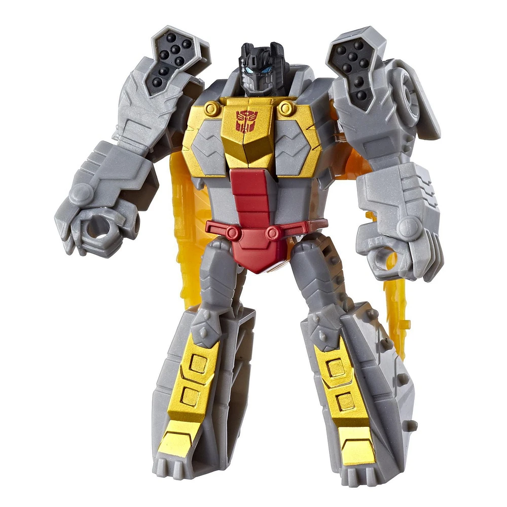 Transformers Bumblebee Cyberverse Adventures Dinobots Unite Action Attackers Scout Class Grimlock Action Figure, Chomp Jaw, 3.75-inch