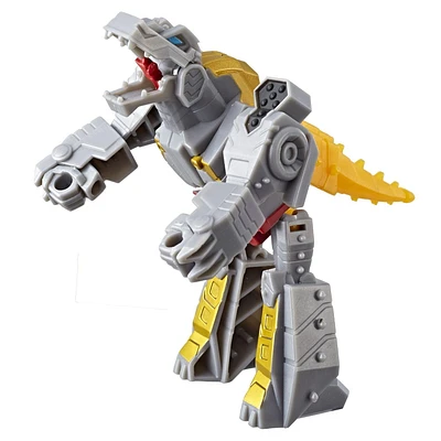 Transformers Bumblebee Cyberverse Adventures Dinobots Unite Action Attackers Scout Class Grimlock Action Figure, Chomp Jaw, 3.75-inch