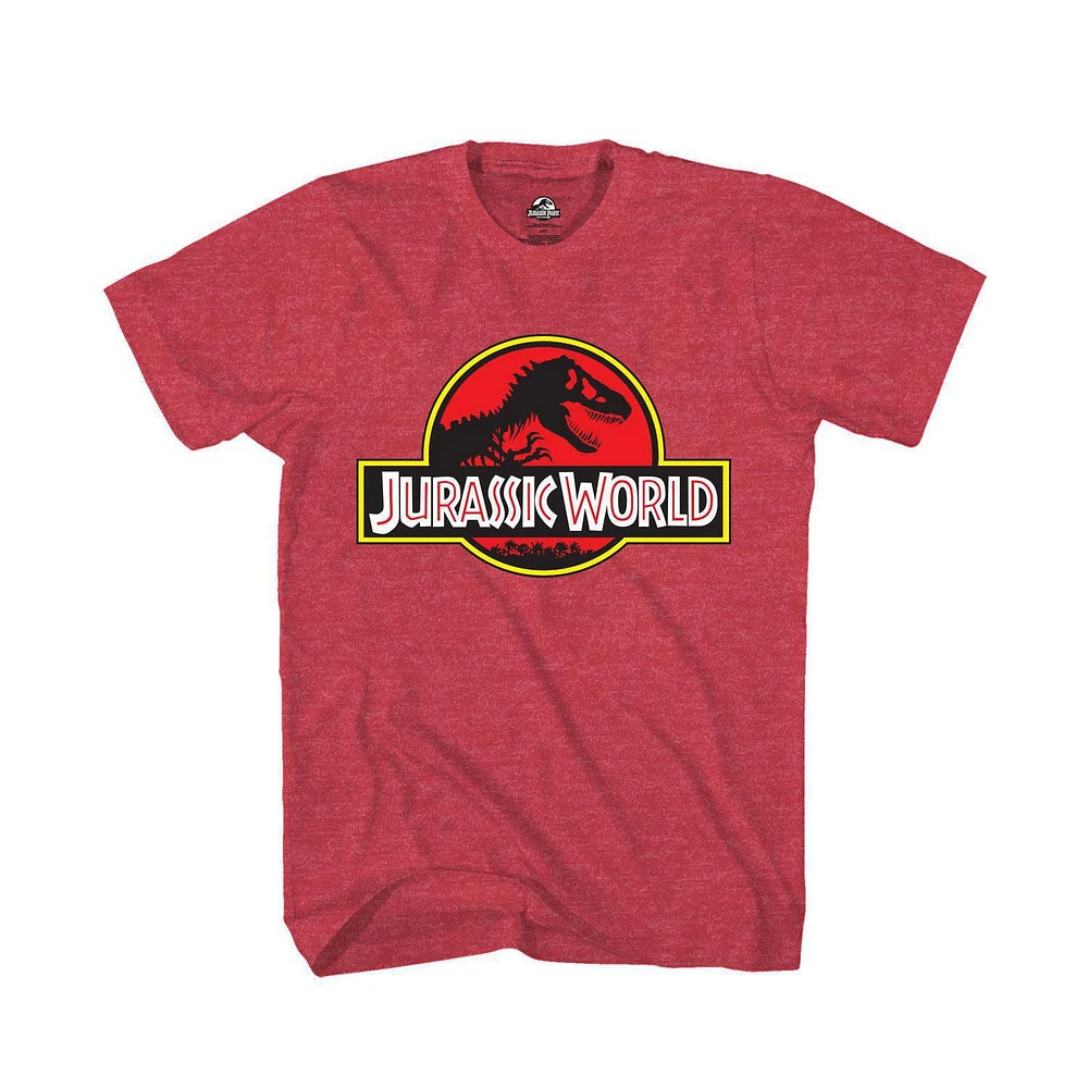 T-shirt à manches courtes avec logo Jurassic World pour garçon Tailles: TP-TG