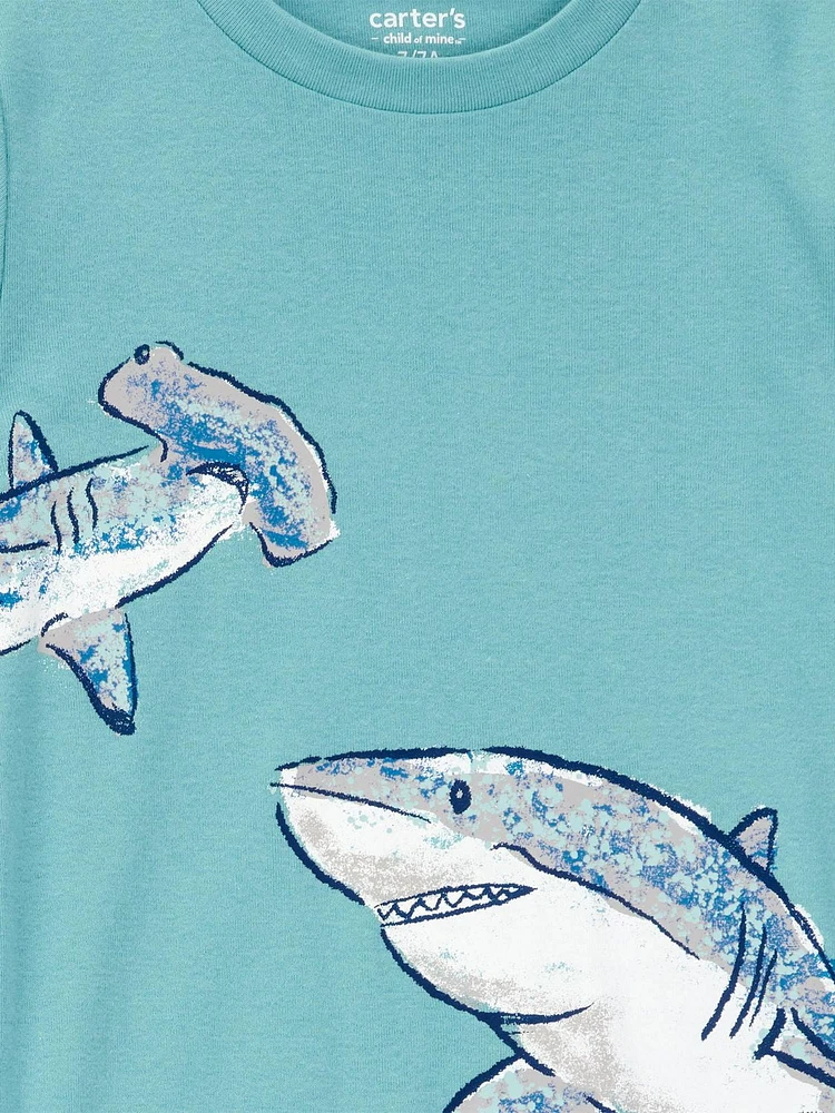 Carter's Child of Mine Pyjama 2 pièces en coton pour garçon Bleu Requin 5-12