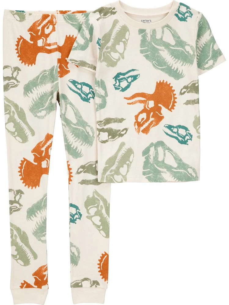 Carter's Child of Mine Pyjama 2 pièces en coton pour garçon Motif dinosaure squelette 5-10