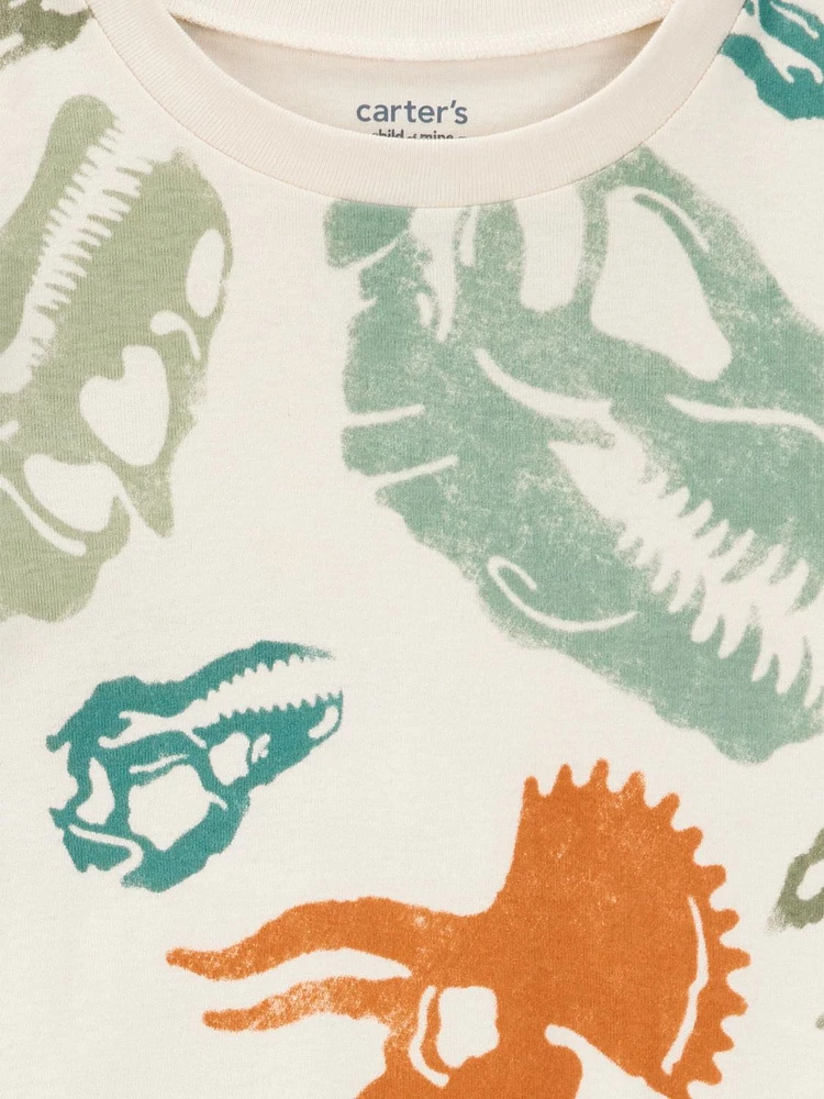 Carter's Child of Mine Pyjama 2 pièces en coton pour garçon Motif dinosaure squelette 5-10