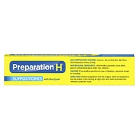 Paquet de suppositoires de Préparation H 24 unités