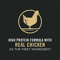 Purina Pro Plan Complete Essentials Bouchées à la Viande Formule Poulet et Riz, Nourriture Sèche pour Chiens