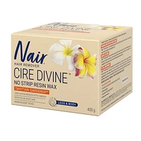 Nair Cire Divine No Strip Resin Wax for Legs & Body, Tahitian Gardenia, 400 g