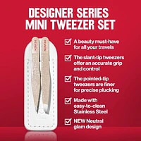 Revlon® The Designer Collection Mini Tweezer Set To Go, 1 count