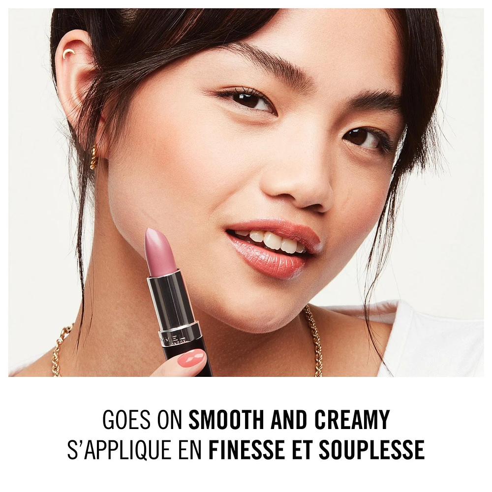 Rimmel London Rouge à lèvres Lasting Finish, couleur ultra impactante, longue tenue jusqu'à 8 heures, texture crémeuse et lisse
