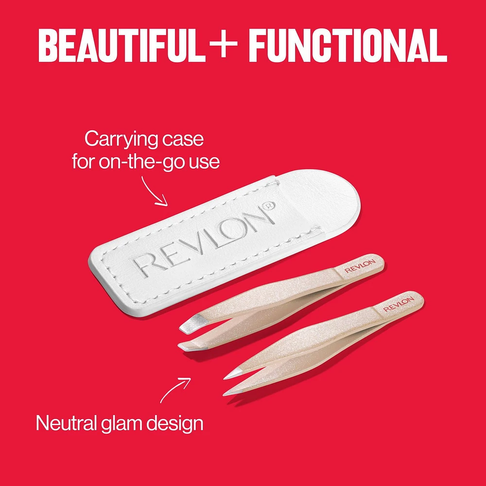 Revlon® The Designer Collection Mini Tweezer Set To Go, 1 count