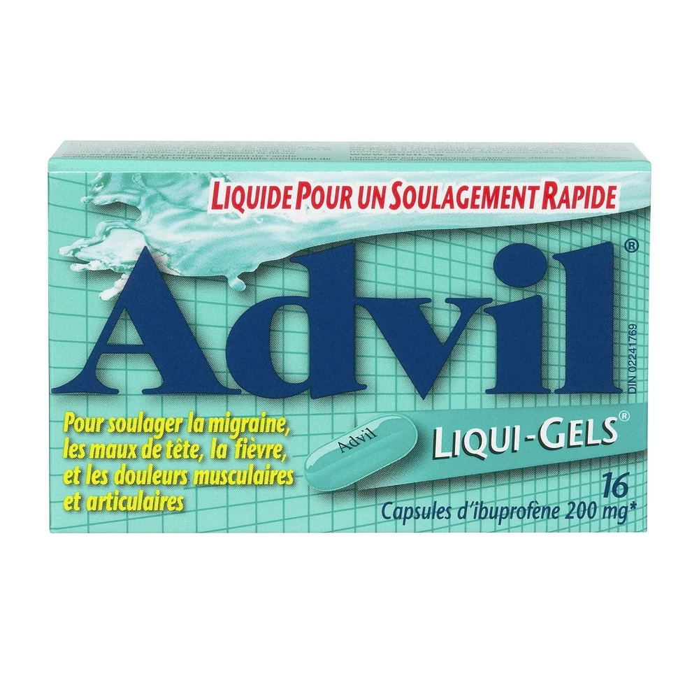 Advil Liqui Gels 16's, 16 x 200mg