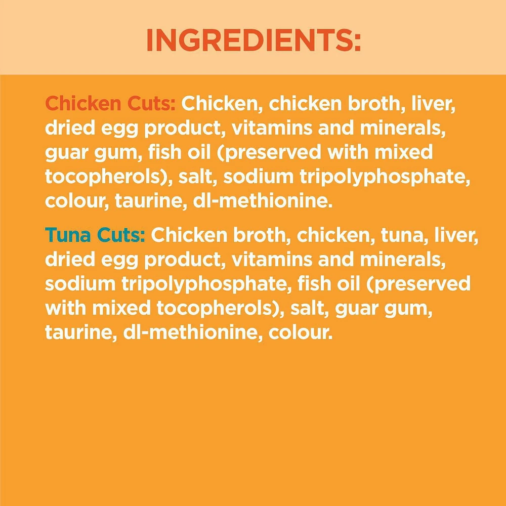Nourriture humide sans céréales pour chats IAMS PERFECT PORTIONS Healthy Adult format variété - Coupes en sauce recette au poulet et recette au thon 12 x 75 g