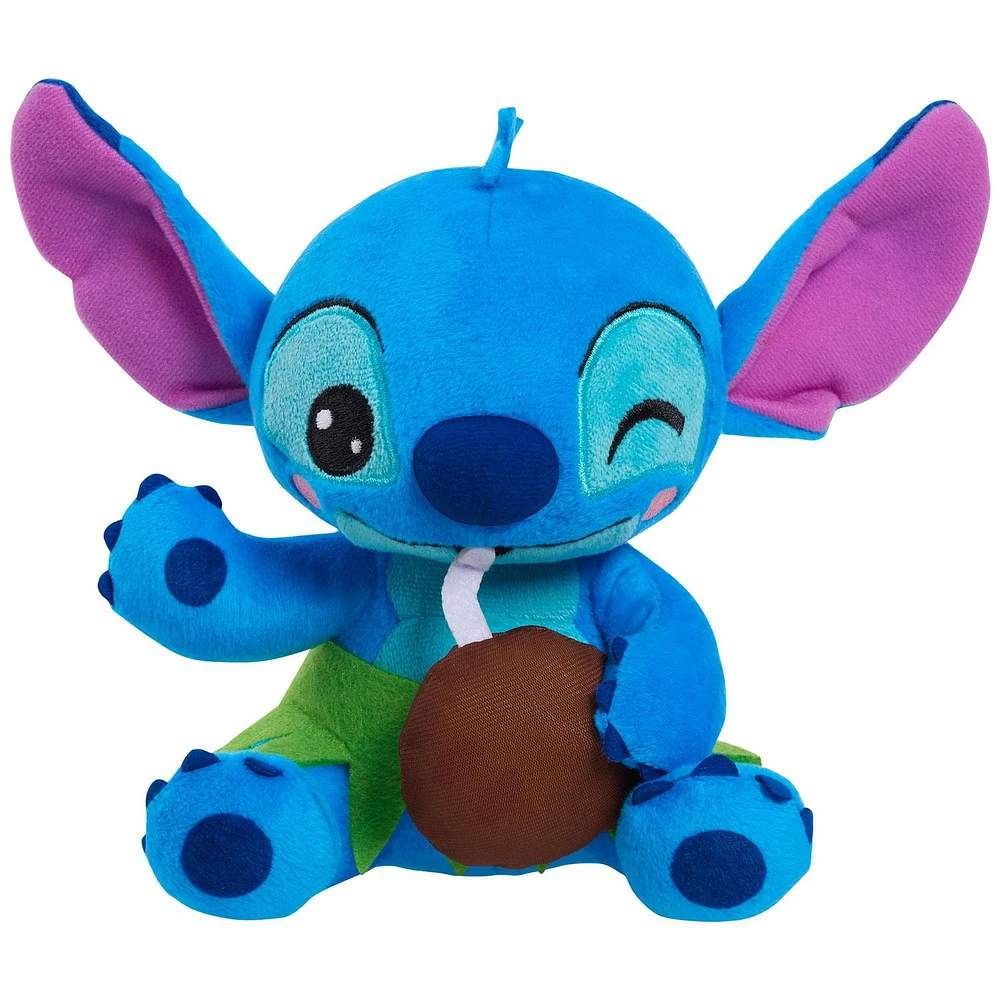 Disney Stitch Small Plush Stitch and Coconut, Stuffed Animal, Blue, Alien