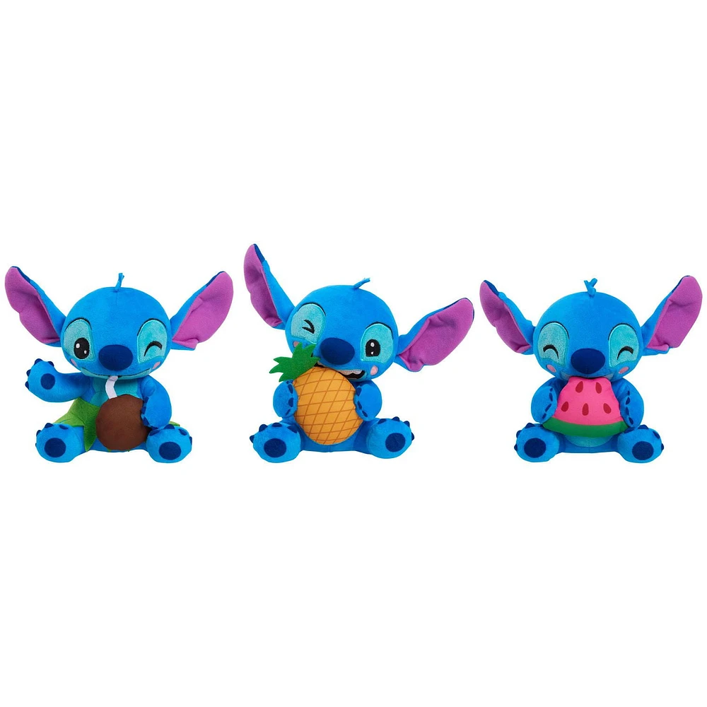 Disney Stitch Small Plush Stitch and Coconut, Stuffed Animal, Blue, Alien