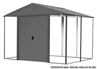 Ironwood Steel Hybrid Shed Kit 8 x 8 ft. Galvanized Anthracite