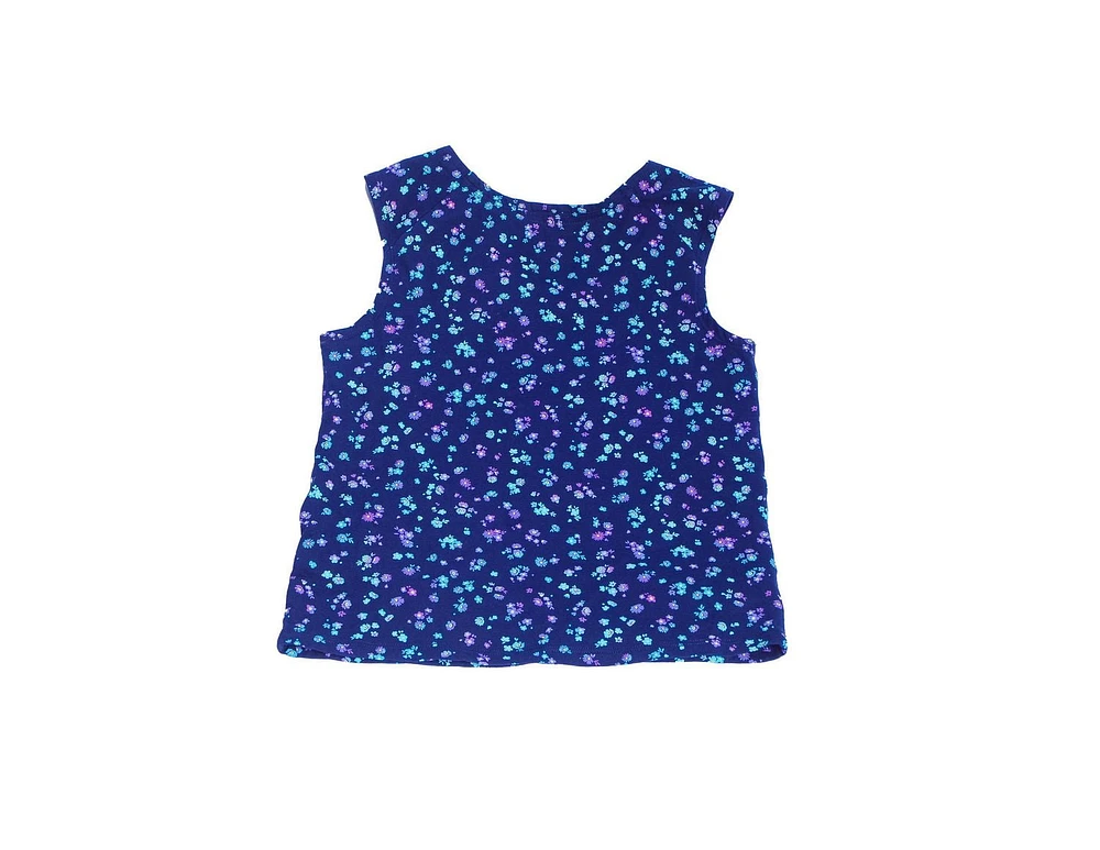 Justice Girls Flowers Ruched Cap Fashion Tank