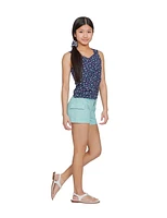 Justice Girls Flowers Ruched Cap Fashion Tank