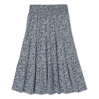 Jupe mi-longue étagée Paisley Sky Maternité
