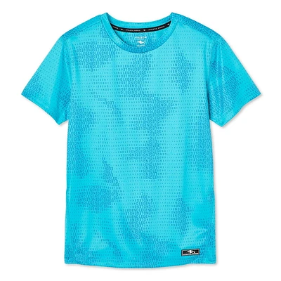 T-shirt technique à manches courtes Athletic Works pour garçons Tailles TP–TG