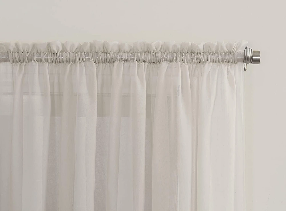 SUN TEXTILE VOILE ROD POCKET CURTAIN