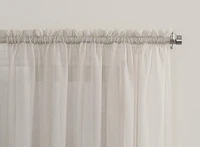 SUN TEXTILE VOILE ROD POCKET CURTAIN