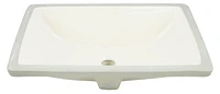 American Imaginations 20.75-in. W Rectangle Bathroom Undermount Sink Set In Biscuit - Chrome Hardware AI-26703