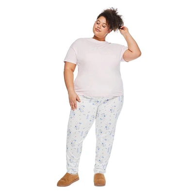 George Women's Plus Pajama 2-Piece Set, Sizes 1X-4X