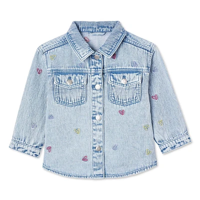 Veste en denim George pour petites filles Tailles 2T-5T