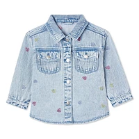 Veste en denim George pour petites filles Tailles 2T-5T