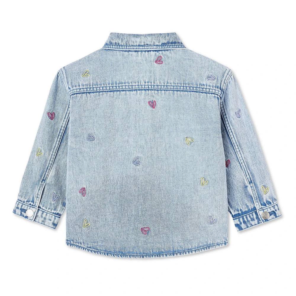Veste en denim George pour petites filles Tailles 2T-5T