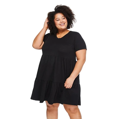 Robe t-shirt étagée George Plus pour femmes Tailles 1X-4X