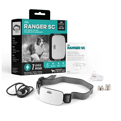 Zeus Ranger SC Anti-Bark Collar, With Static Correction