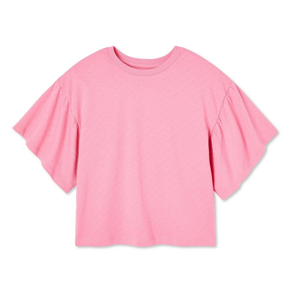 George Girls' Ruffle Sleeve Tee