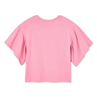 George Girls' Ruffle Sleeve Tee