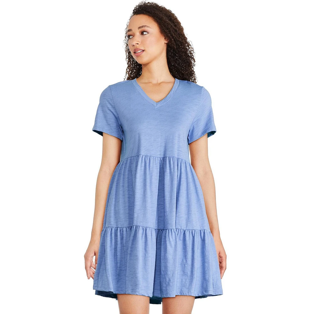 George Women's Tiered T-Shirt Dress, Sizes XS-XXL