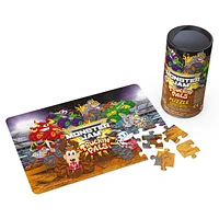 Monster Jam Jigsaw Puzzle in Tube, for Families and Kids Ages 4 and up