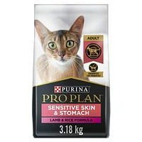 Purina Pro Plan Specialized Sensitive Skin & Stomach Lamb & Rice Formula, Dry Cat Food 3.18 kg