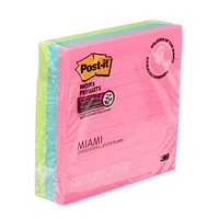 Post-it® Super Sticky Notes WM675-3SSMIA-C, Miami Collection, Post-it® Super Sticky Note, MC