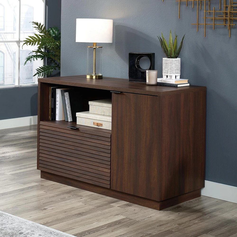 Sauder Englewood Credenza, Spiced Mahogany