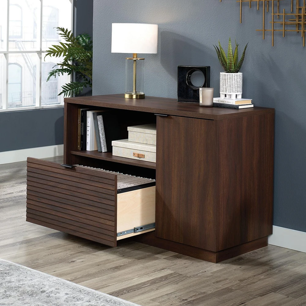 Sauder Englewood Credenza, Spiced Mahogany