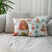 Gouchee Home Sloth Cushion 16" x 16"