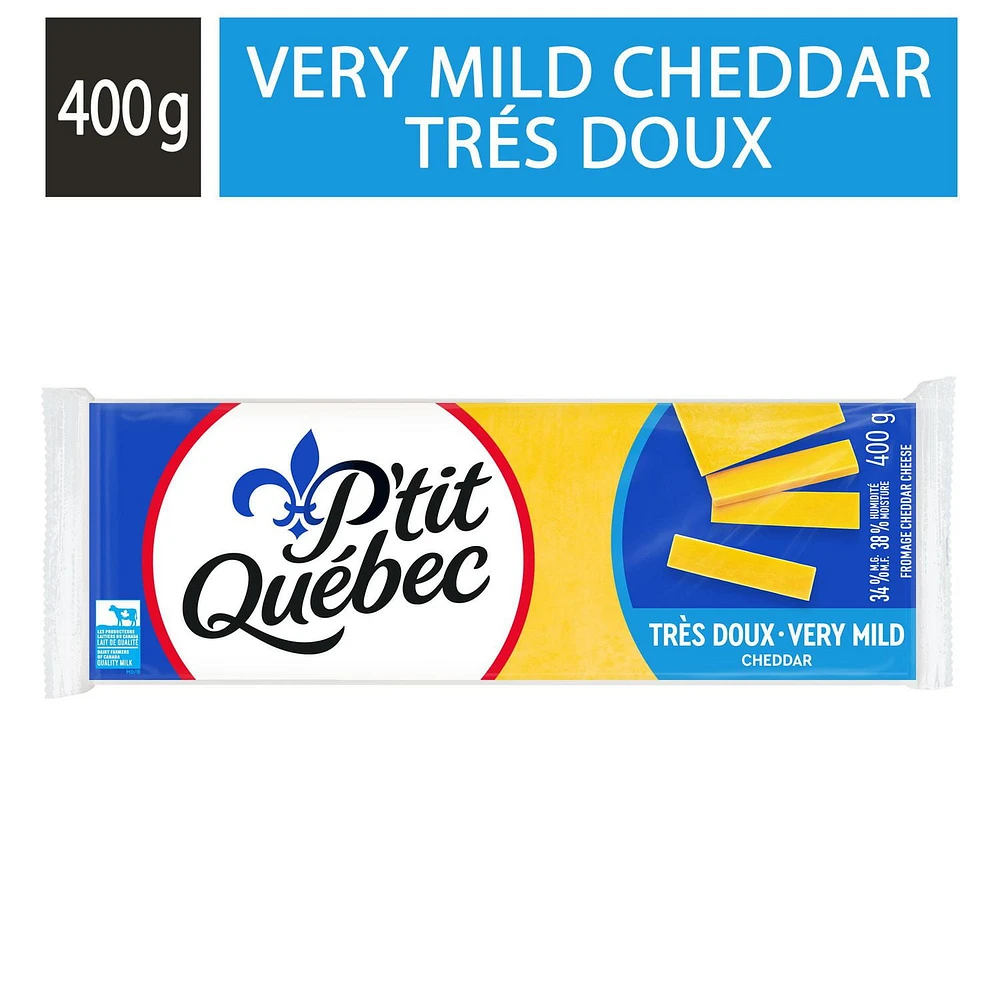 P'tit Québec Fromage Cheddar Coloré Doux 400g