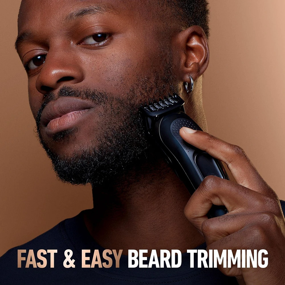 Tondeuse à barbe King C. Gillette avec cadran de précision avec 40 ajustements de longueur de barbe adaptés à tous les styles de barbe 1CT