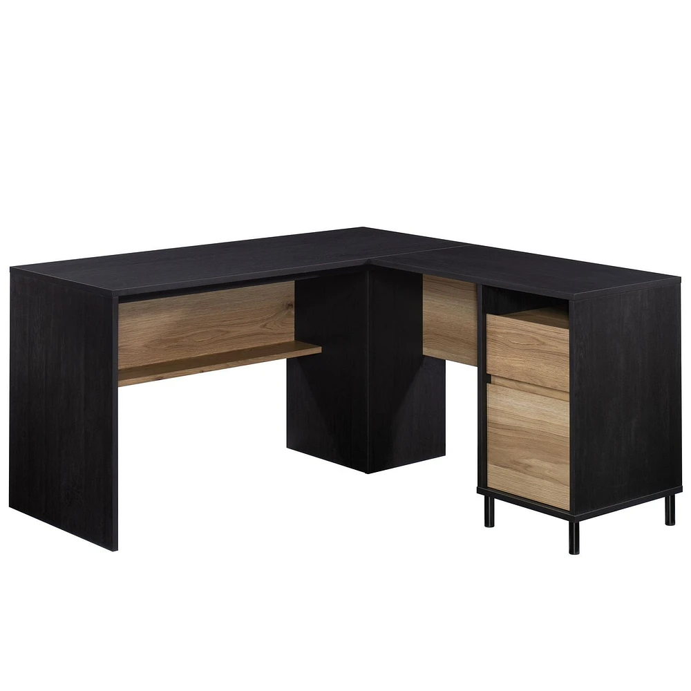 Sauder Acadia Way L-Desk, Raven Oak, 430751