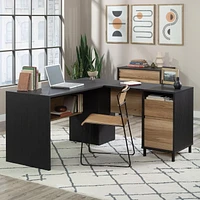 Sauder Acadia Way L-Desk, Raven Oak, 430751