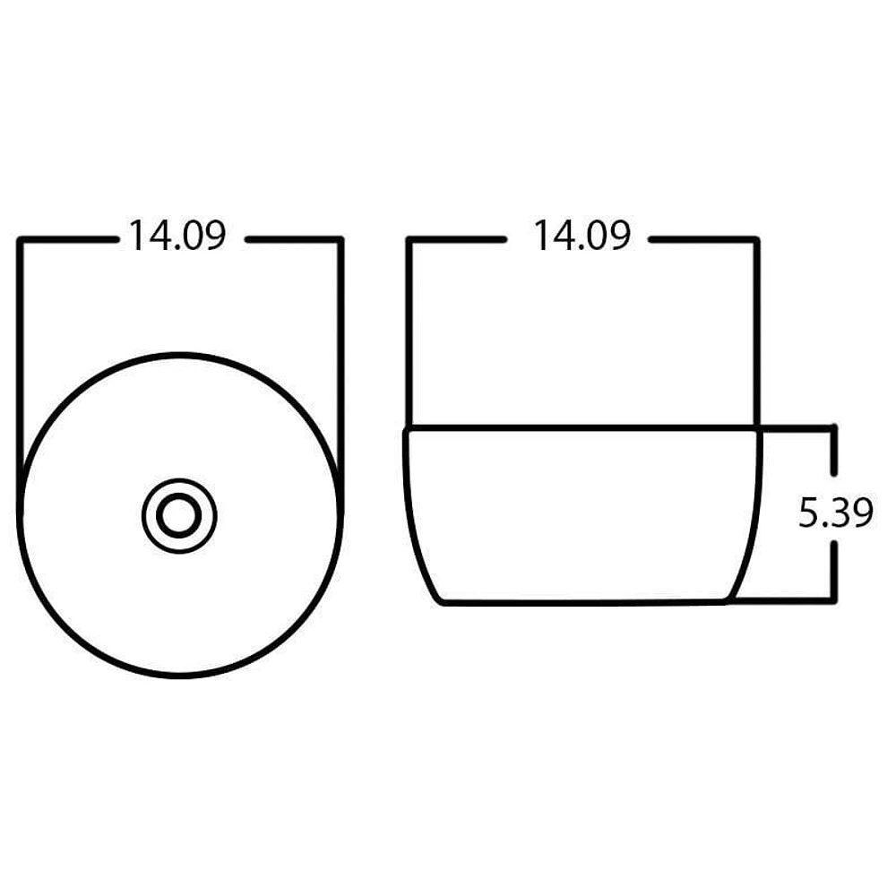 American Imaginations 14.09-in. W Above Counter Olive Swirl Bathroom Vessel Sink For Deck Mount Deck Mount Drilling AI-27841