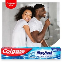 Colgate Max Fresh Toothpaste with Mini Breath Strips, Cool Mint, 52 mL