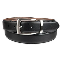 Tailored Flex by Haggar Men's 32 mm Reversible Stretch Belt with Stitch