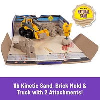 Kinetic Sand, Dig & Demolish Playset with 1lb Kinetic Sand and Toy Truck, Play Sand Sensory Toys for Kids Ages 3 and up, Dig & Demolish Playset